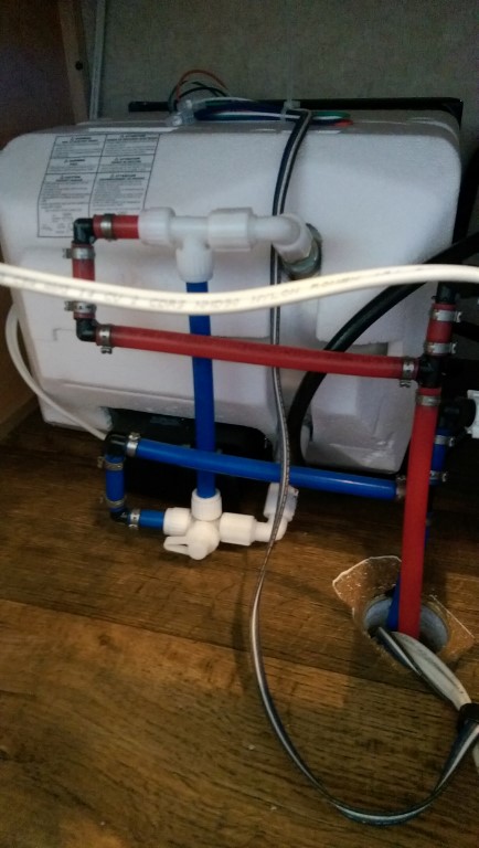 RV water heater bypass