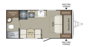 Cullet Crossfire 1800RB Floorplan