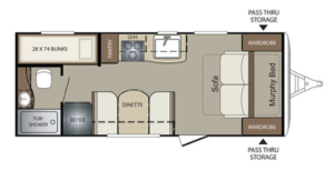 Bullet Crossfire 2070BH Floorplan