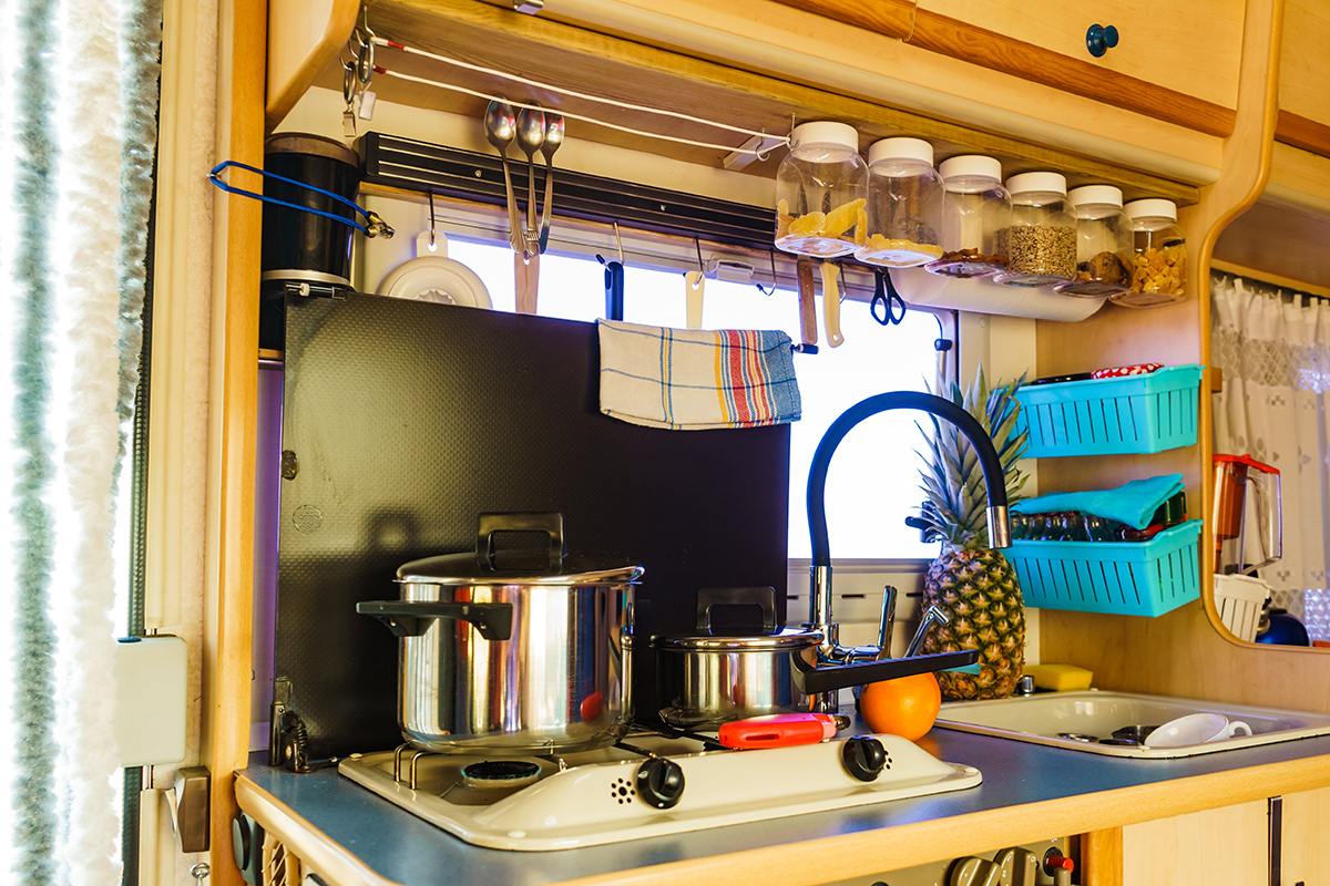 Small RV Kitchen Tips, Hacks & Techniques